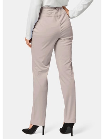 GOLDNER Kurzgröße:  Leichte Baumwollschlupfhose LOUISA in kitt