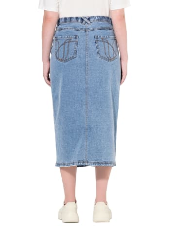 Ulla Popken Jeansrock in blue denim