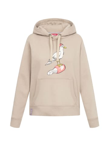 Derbe Hoodie Sturmmöwin in Beige