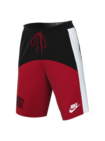 Nike Shorts in Schwarz/Rot/Weiß