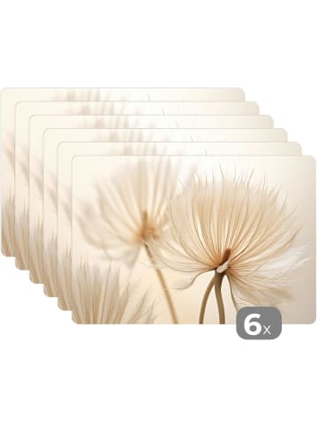 MuchoWow Platzset - Tischset (6-teilig)  Beige