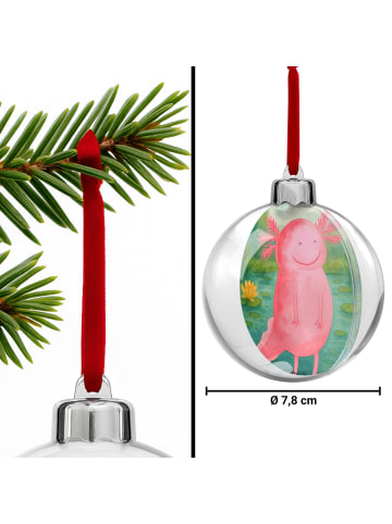 Mr. & Mrs. Panda Weihnachtskugel Axolotl Glücklich Design ohne S... in Weiß