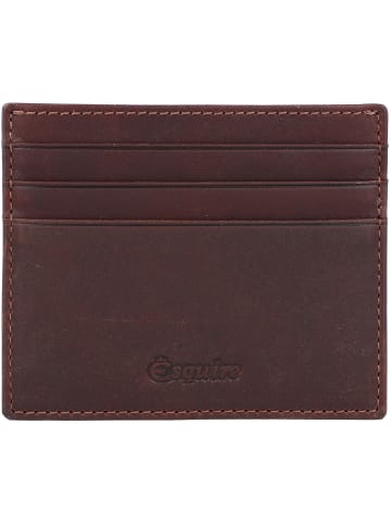 Esquire Oslo Kreditkartenetui RFID Leder 10 cm in braun