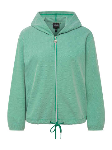 Ulla Popken Sweatjacke in smaragd