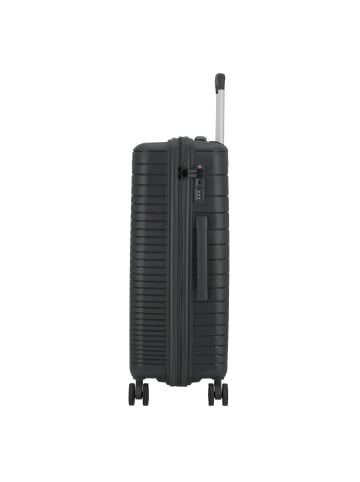 D&N Travel Line 4600 4 Rollen Kofferset 3-teilig in black