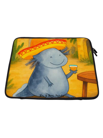 Mr. & Mrs. Panda Laptoptasche Axolotl Tequila Design ohne Spruch in Weiß