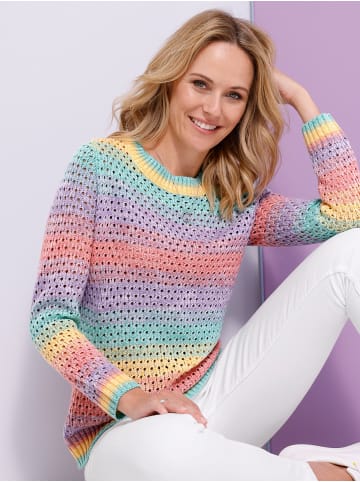 Sieh an! Langarm-Pullover in lavendel-gemustert