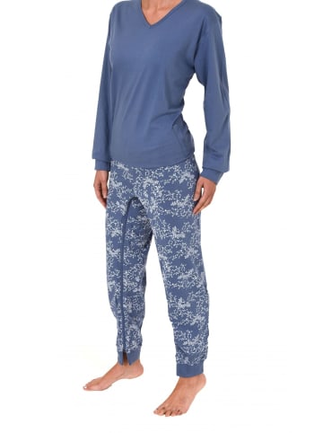 NORMANN Pflegeoverall langarm Reissverschluss - 15980 in blau