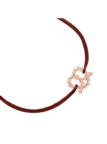 Glanzstücke München Armband Herz-Breze aus Sterling Silber in roségold