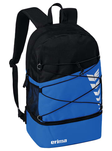 erima Six Wings Rucksack in new royal/schwarz