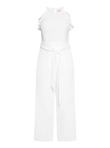 Vera Mont Jumpsuit mit Volant in Rohweiß