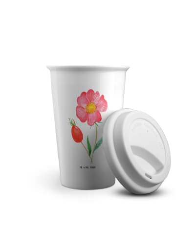 Mr. & Mrs. Panda Thermobecher Blume HageRundunge ohne Spruch in Weiß