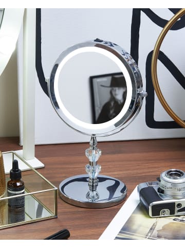 Beliani Kosmetikspiegel LAON in Silber - (W) 20 x (H) 31 x (L) 14 cm