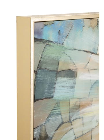 Mauro Ferretti Gemälde auf lackierter Leinwand mit Rahmen und Reliefs, 122 × 4 × 82 cm