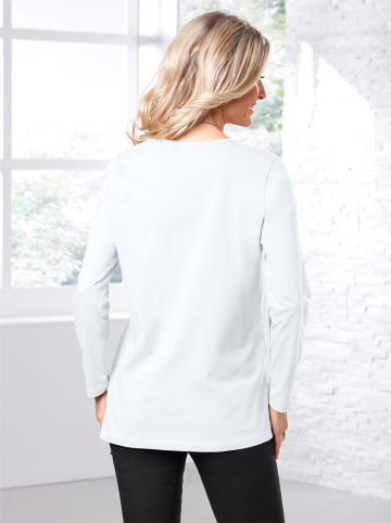Sieh an! Langarmshirt in weiß