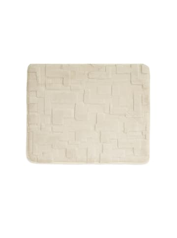 Almina Elegance Badematten-Set mit modernem Strukturmuster - 2-teilig in Beige