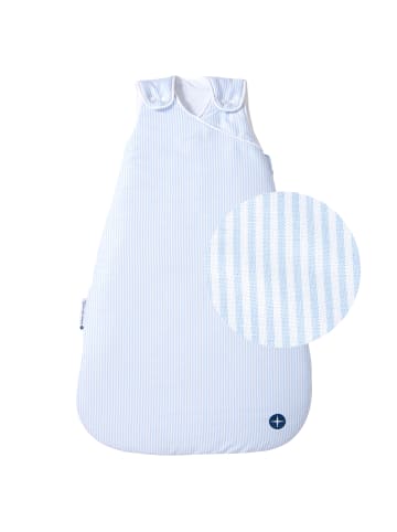 nordic coast company  Schlafsack in Blau Weiß gestreift