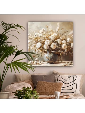 MuchoWow Leinwand Bilder Elegante Blumen