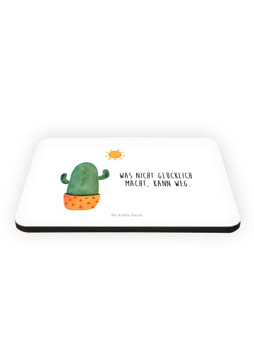 Mr. & Mrs. Panda Kühlschrankmagnet Kaktus Sonne mit Spruch in Weiß