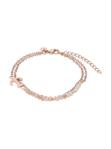 Tom Tailor Armband Edelstahl, IP rose in roséfarben