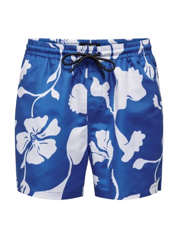 Only&Sons Badehose 'Ted Life Floral' in blau