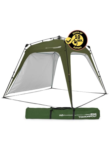 Where Tomorrow Pop Up Pavillon Dunkelgrün  grün