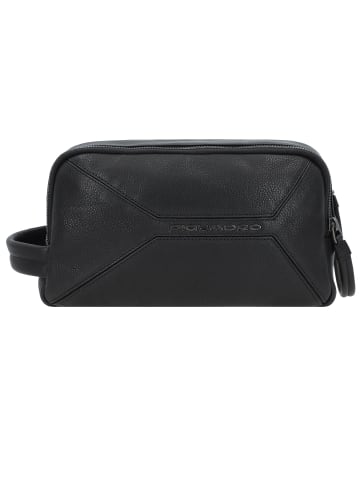 Piquadro Rhino Kulturbeutel Leder 24 cm in black