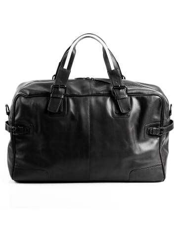 BACCINI Leder-Reisetasche echt Leder Weekender groß | Ledertasche schwarz ROBERTO in schwarz