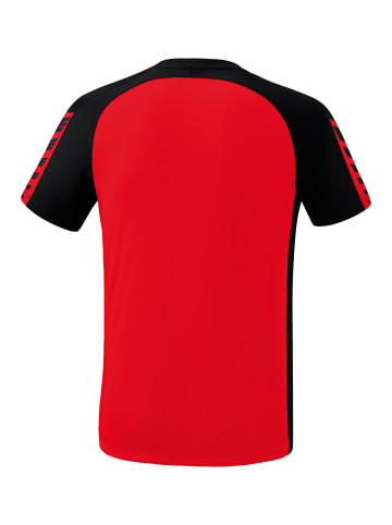 erima Six Wings T-Shirt in rot/schwarz