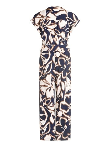 Betty Barclay Jumpsuit mit Eingrifftaschen in Dark Blue/Brown