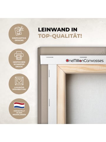 OnlyWow Leinwand Bilder Ecru