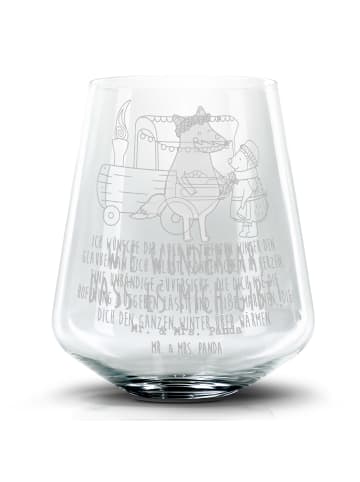 Mr. & Mrs. Panda Blümchentail Glas Igel Maronen mit Spruch in Transparent