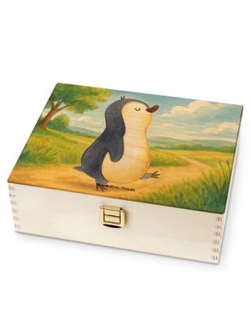 Mr. & Mrs. Panda Teekiste Pinguin mHerzieren Design ohne Spruch in Weiß