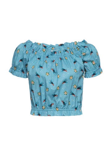 Queen Kerosin Queen Kerosin Cropped Top Oldschool Tattoo in blau