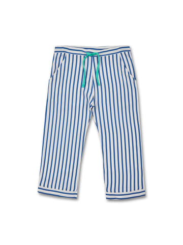 MANITOBER Sommerhose in White/Blue/Striped