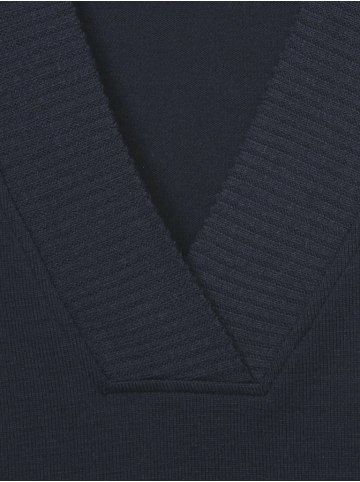 VIA APPIA V-Kragen T-Shirt für Damen in dunkel-blau