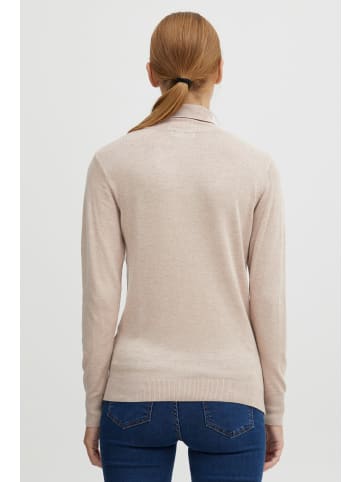 Oxmo Rollkragenpullover OXKatja 21800091-ME  Strickpullover mit Rollkragen in Beige