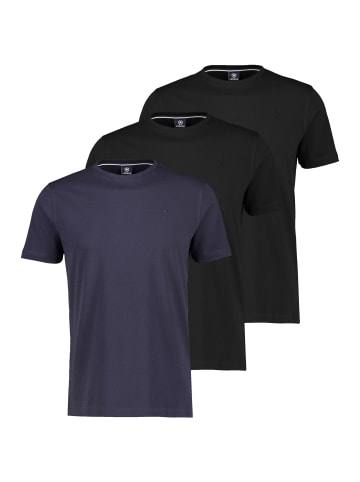 Lerros T-Shirt Basic in Schwarz / dunkelblau