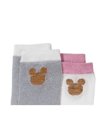 ONOMATO! 2er-Set: Socken Mickey Mouse Strümpfe in Mehrfarbig