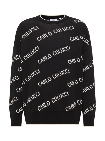 Carlo Colucci Strickpullover Daves in Schwarz