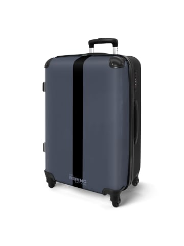MuchoWow Suitcase, Koffer, Reisekoffer Dunkelgrau schwarz