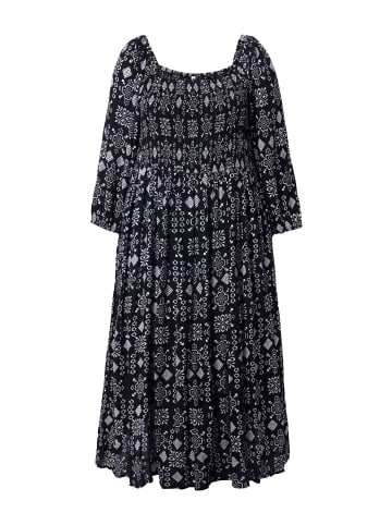 Ulla Popken Midikleid in schwarz