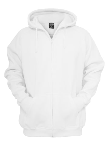 Urban Classics Zip-Kapuzenpullover in Weiß