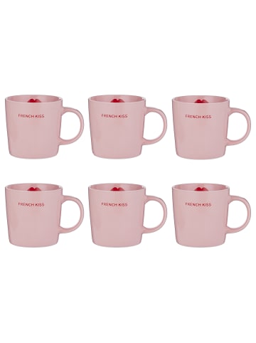 Butlers Tasse GOOD VIBES 6er-Set in Rosa