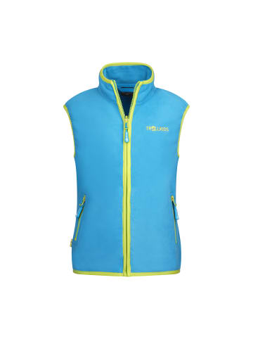 Trollkids Fleeceweste Arendal in vivid blue/green lizard