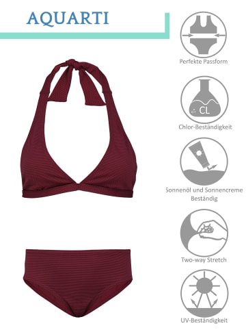 Aquarti Mädchen Bikini Set Zweiteilig Bikinislip Bustier in braun Modell 1