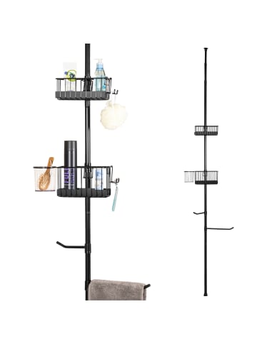bremermann Teleskop-Badregalmax. 290 cm schwarz