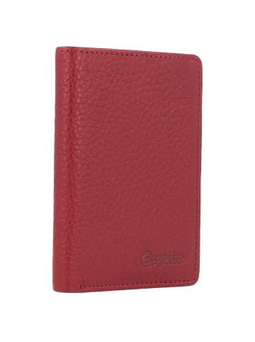 Esquire Oslo Kreditkartenetui RFID Leder 8 cm rot