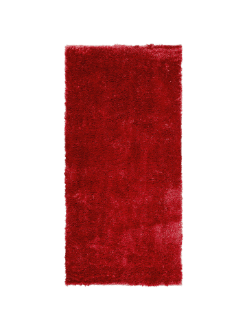 Beliani Shaggy EVREN in Rot - (W) 80 x (H) 3 x (L) 150 cm