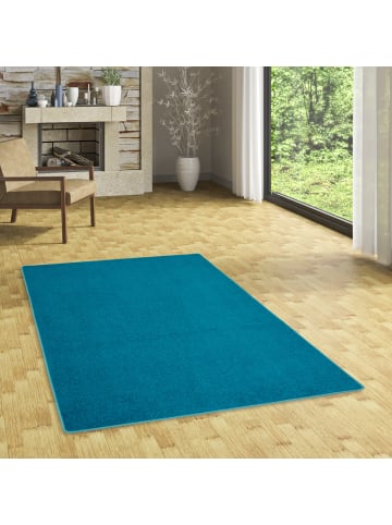 Snapstyle Velours-Teppich Joy in petrol